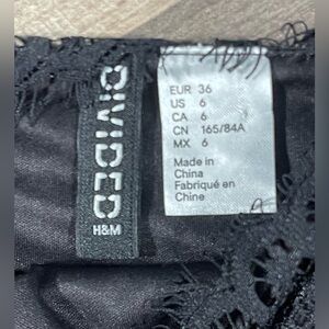 Black lace cropped tank